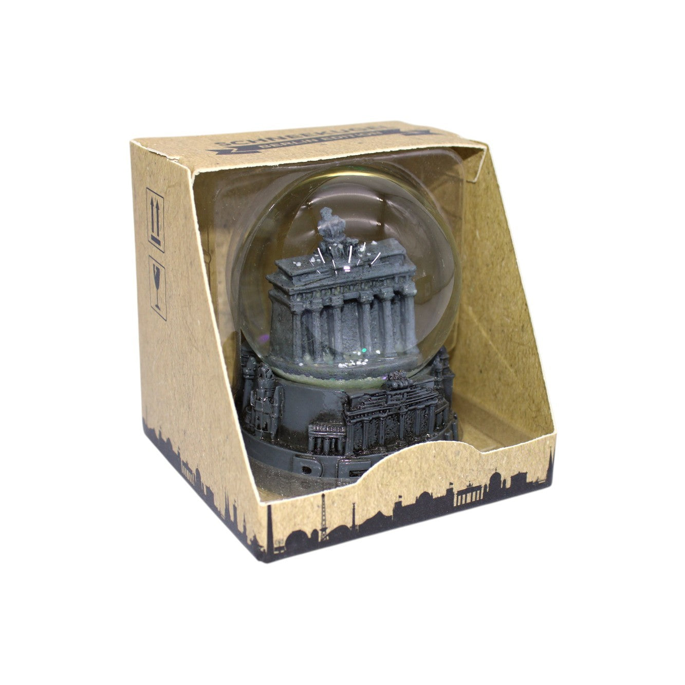 Berlin Schneekugel Grau Groß