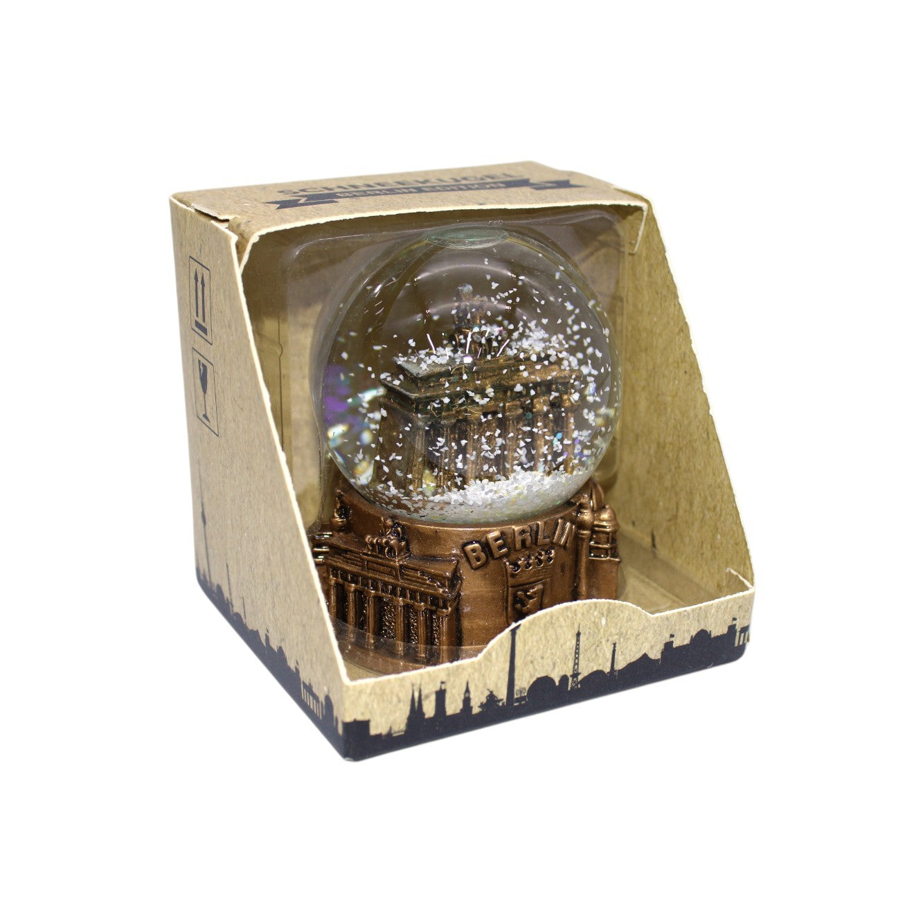 Berlin Schneekugel Bronze Groß