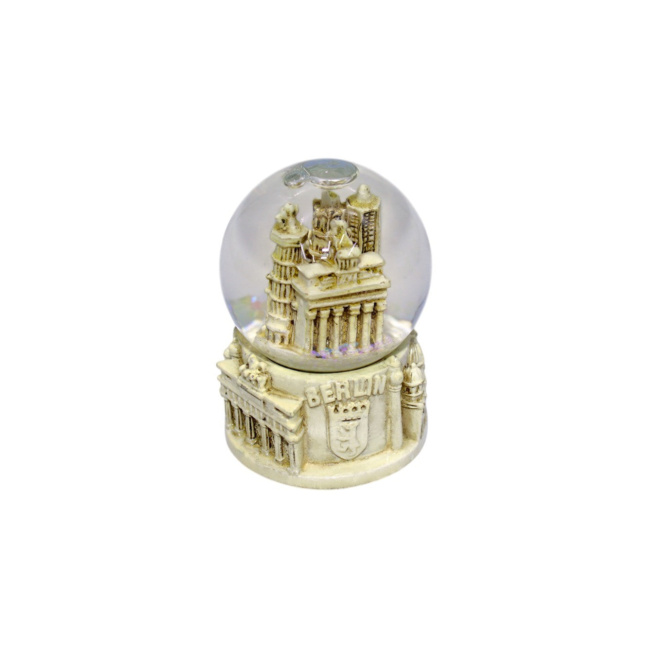 Berlin Schneekugel Cremeweiß Klein