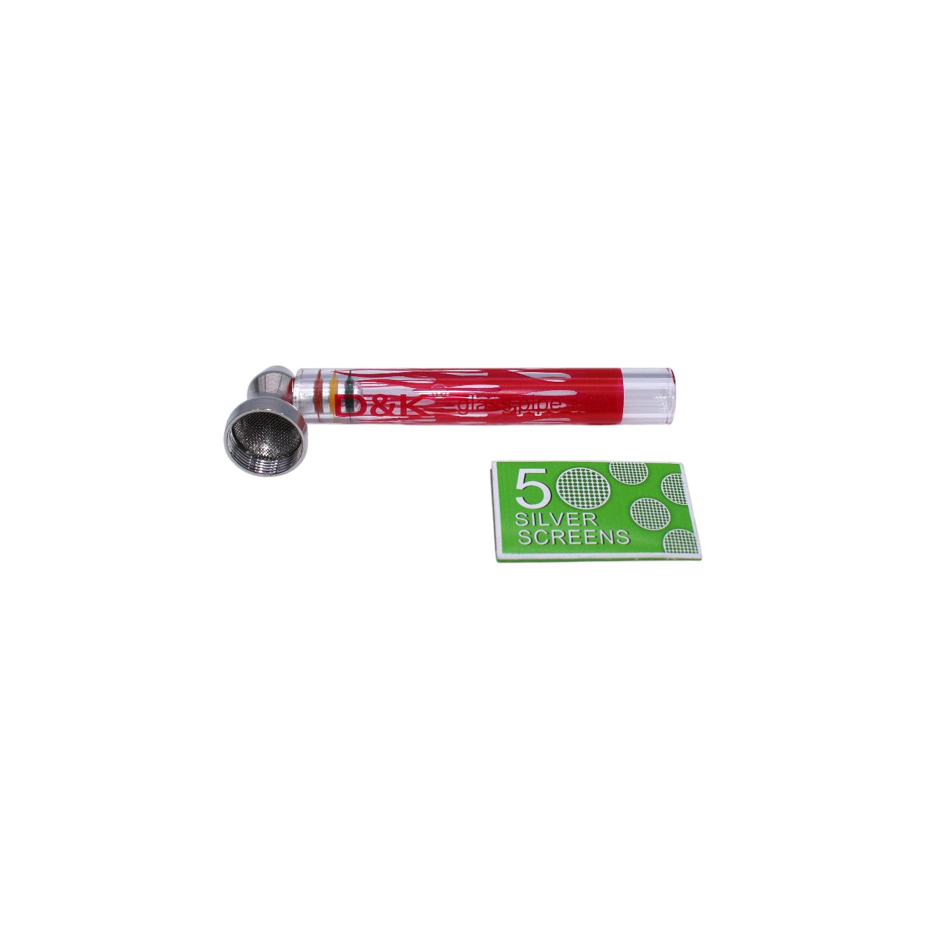 Glas Pfeife inkl. Grinder & Screens 16er Display