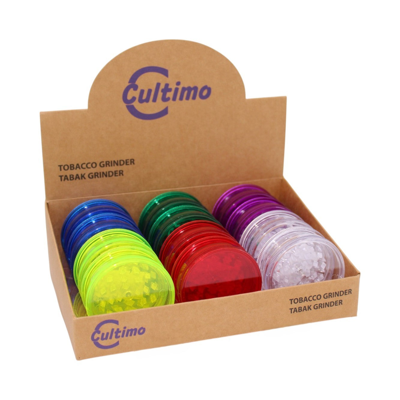 Plastik Grinder Bunt 3tlg 12er Display