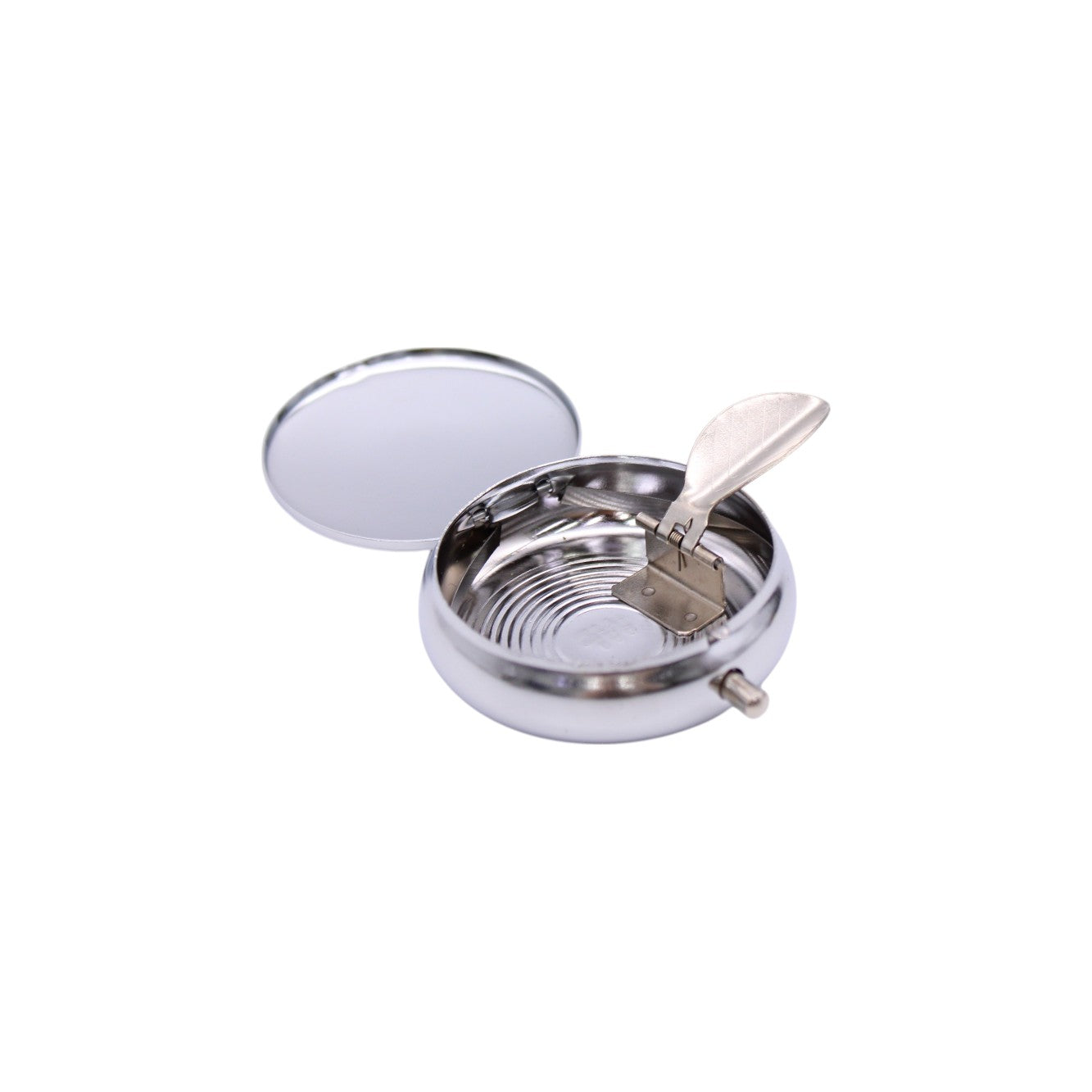 Taschen Aschenbecher Silber