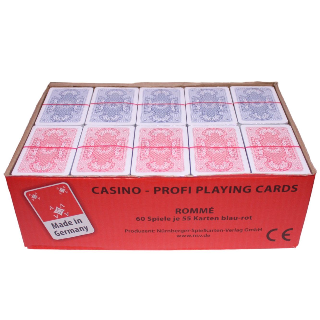 Spielkarten 55 Blatt für Poker, Romme