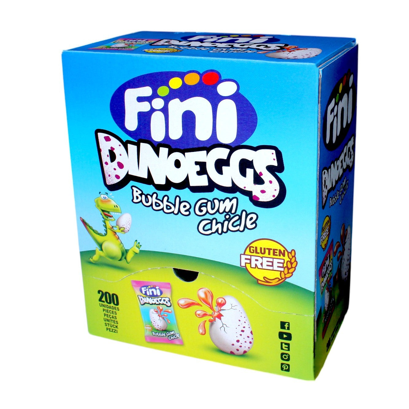 FINI Dinoeggs Kaugummi 200x 5g