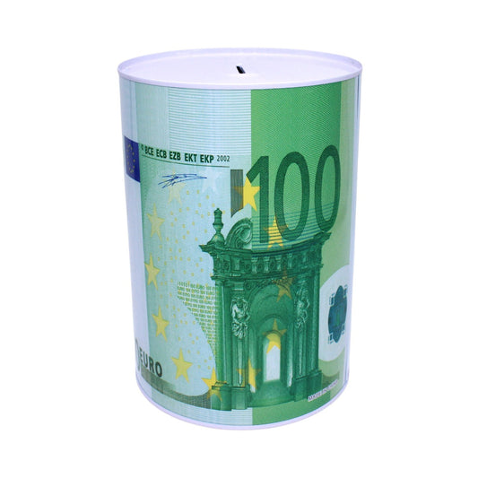 Spardose Groß mit 100€-Motiv