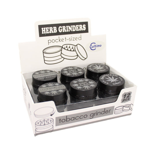 Grinder Amsterdam Schwarz 3tlg 12er Display