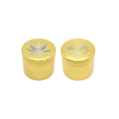 Grinder Hanfblatt Gold 4tlg 12er Display