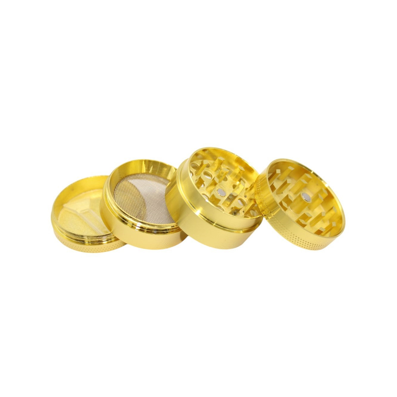 Grinder Hanfblatt Gold 4tlg 12er Display