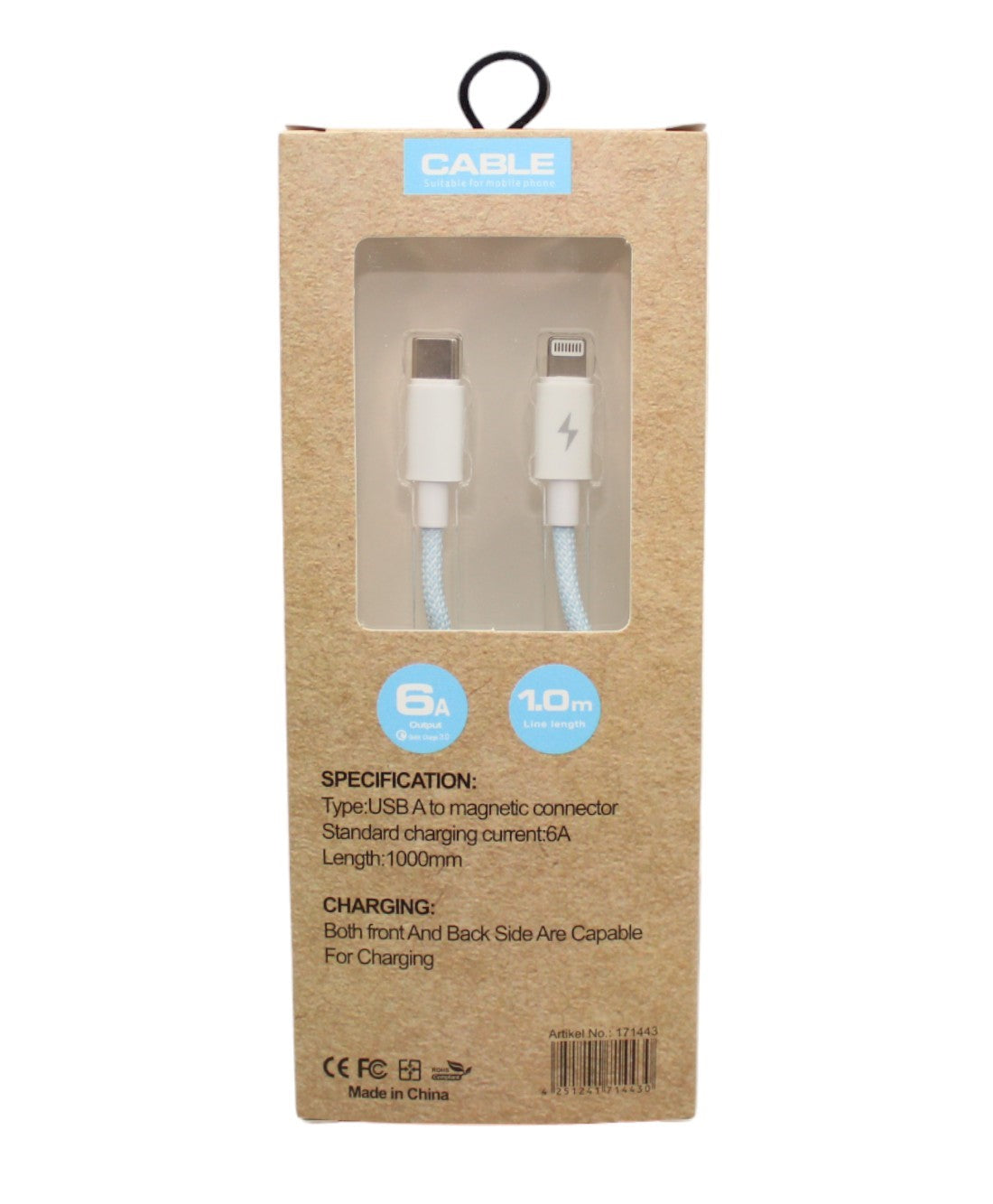 Ladekabel USB-C/Lightning-Anschluss