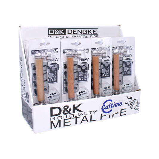 Metall Pfeife Holzoptik inkl. Screens 16er Display