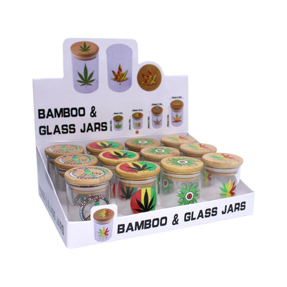 Bamboo Aufbewahrungsglas 7cm 12er