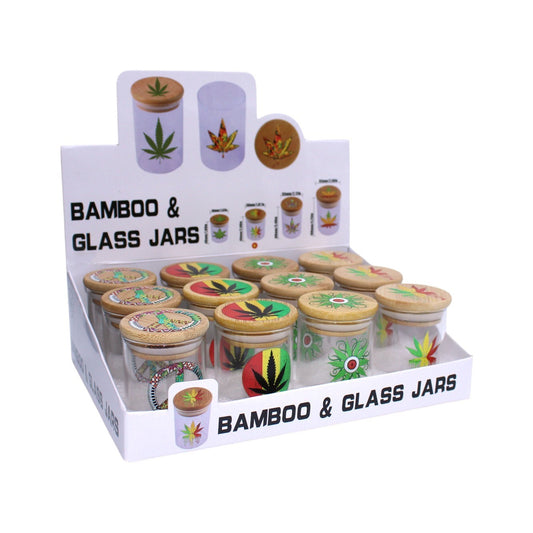 Bamboo Aufbewahrungsglas 7cm 12er