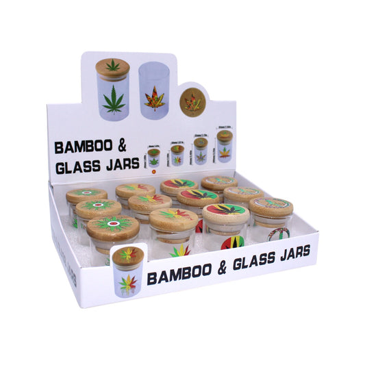 Bamboo Aufbewahrungsglas 5cm 12er