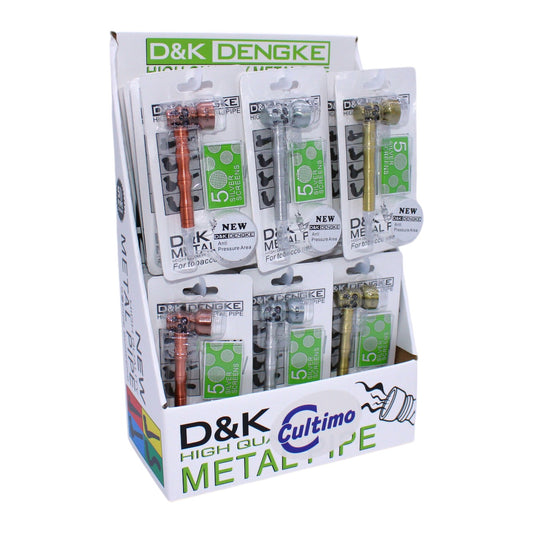 Metall Pfeife Skull inkl. Screens 24er Display