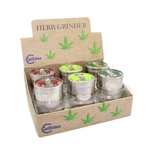 Grinder Ufo Silber 4tlg 12er Display