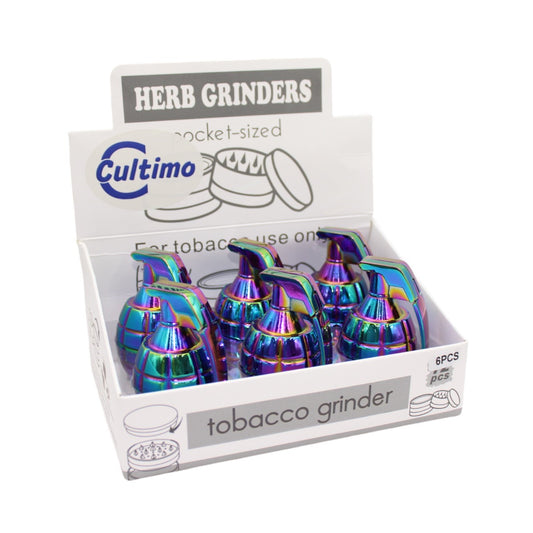 Grinder Handgranate Rainbow 3tlg 6er Display