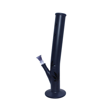 Glasbong Schwarz-matt 42cm