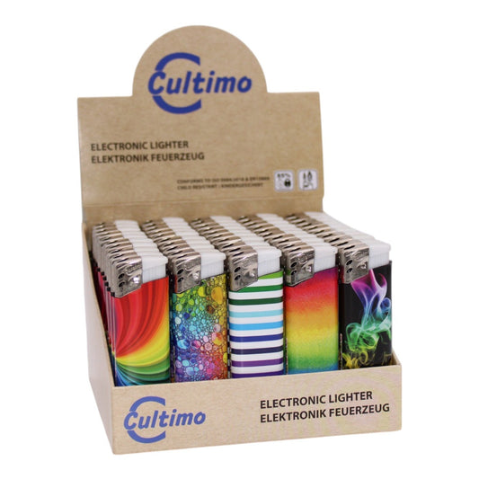 Elektronik Feuerzeug "Rainbow" 50er Display