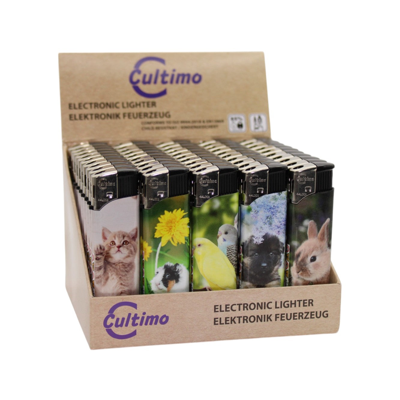 Elektronik Feuerzeug "Animals"