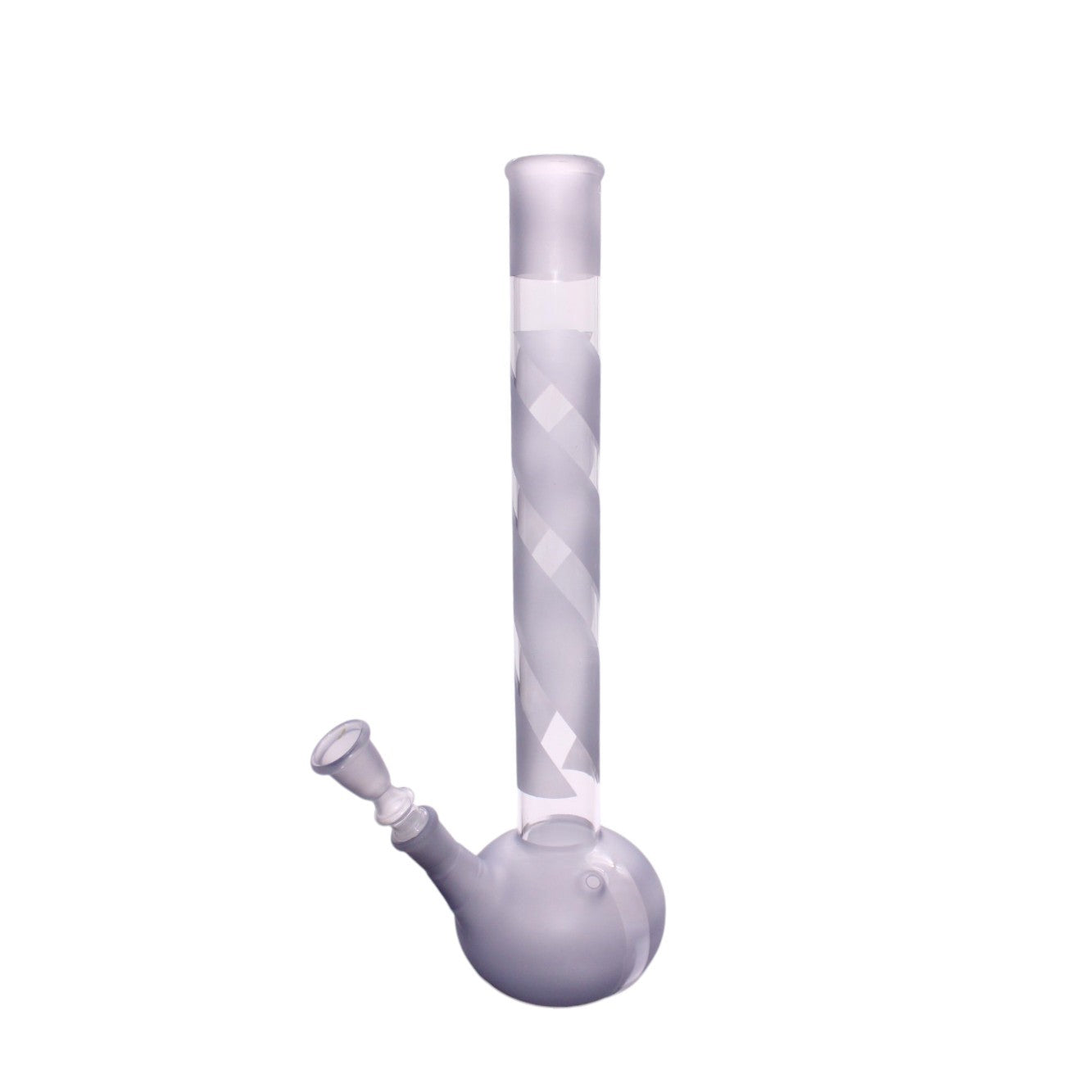 Glasbong Grau-Matt 39cm