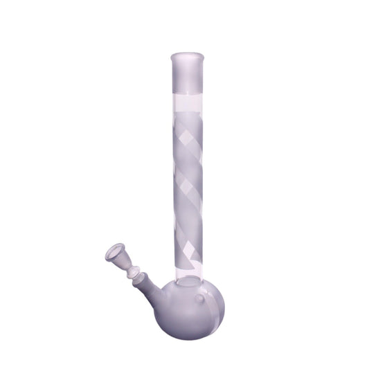 Glasbong Grau-Matt 39cm