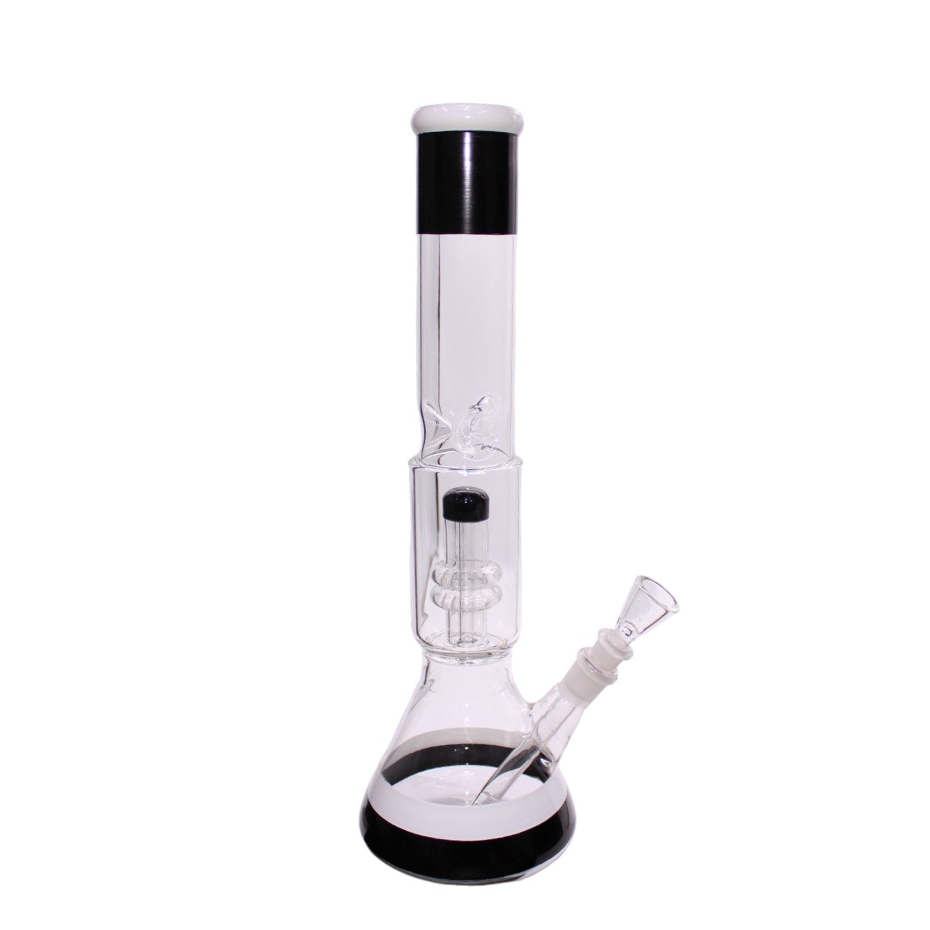 Glasbong Black/White 40cm