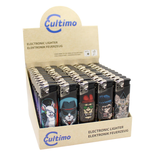 Elektronik Feuerzeug "Gangster" 50er Display