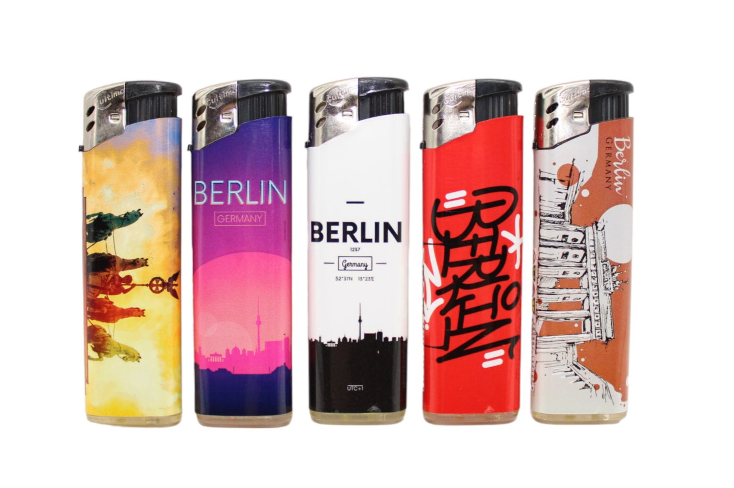 Elektronik Feuerzeug "Berlin Bunt"