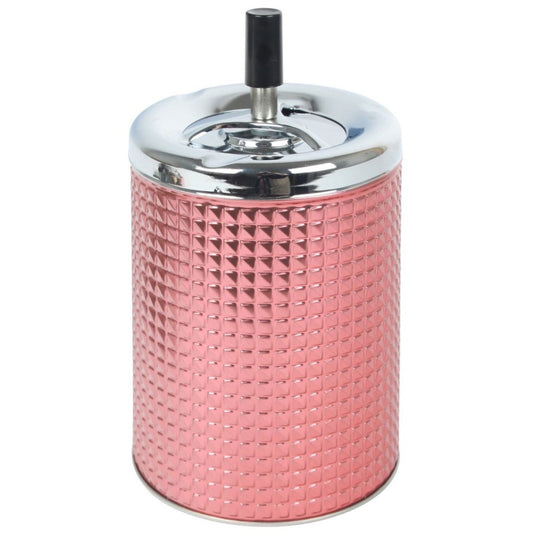 Drehaschenbecher Metall Rosa