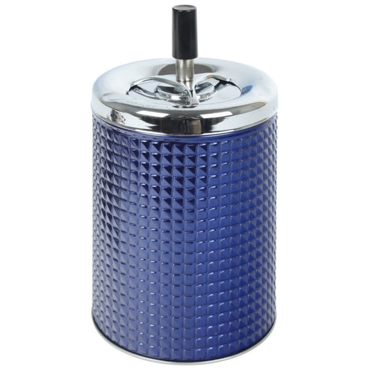 Drehaschenbecher Metall Blau