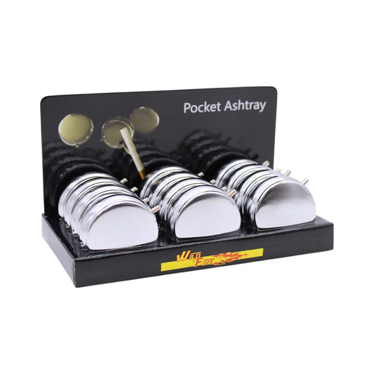 Taschen Aschenbecher Silber