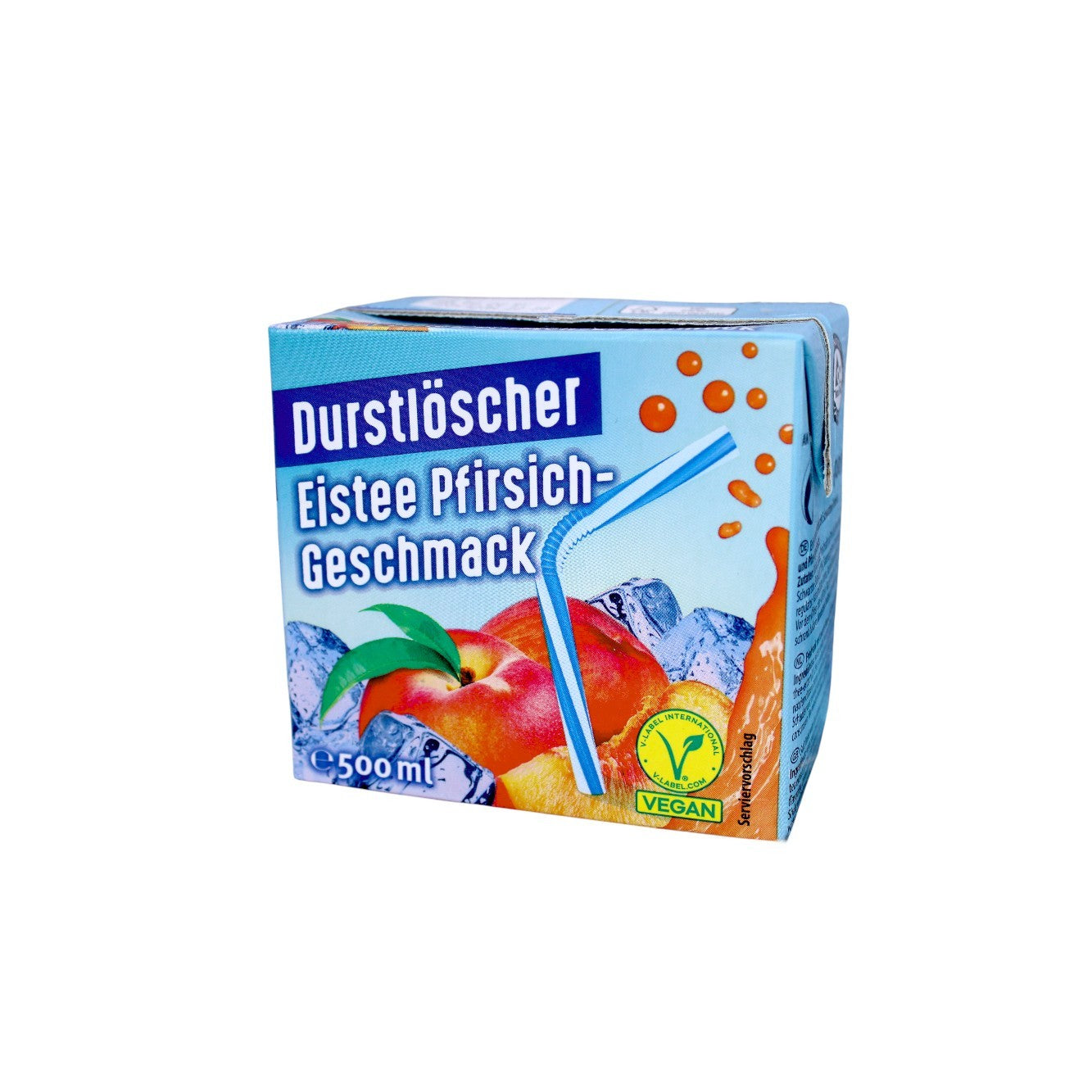 Durstlöscher Eistee Pfirsich-Geschmack 12x 500ml