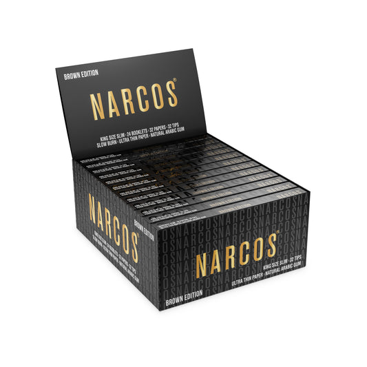 Narcos Slim Papers Brown + Tips