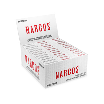 Narcos Slim Papers White + Tips