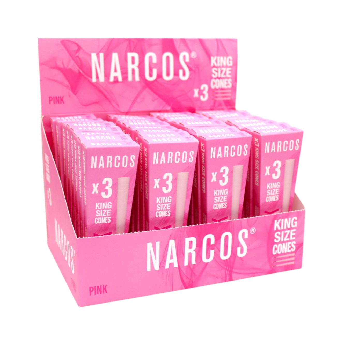 Narcos King Size Cones Pink 32x3