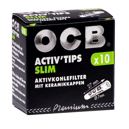OCB Activ'Tips Slim Aktivkohlefilter 20x10