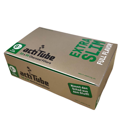 ActiTube Extra Slim Full Flavor Filter 6mm 10x50