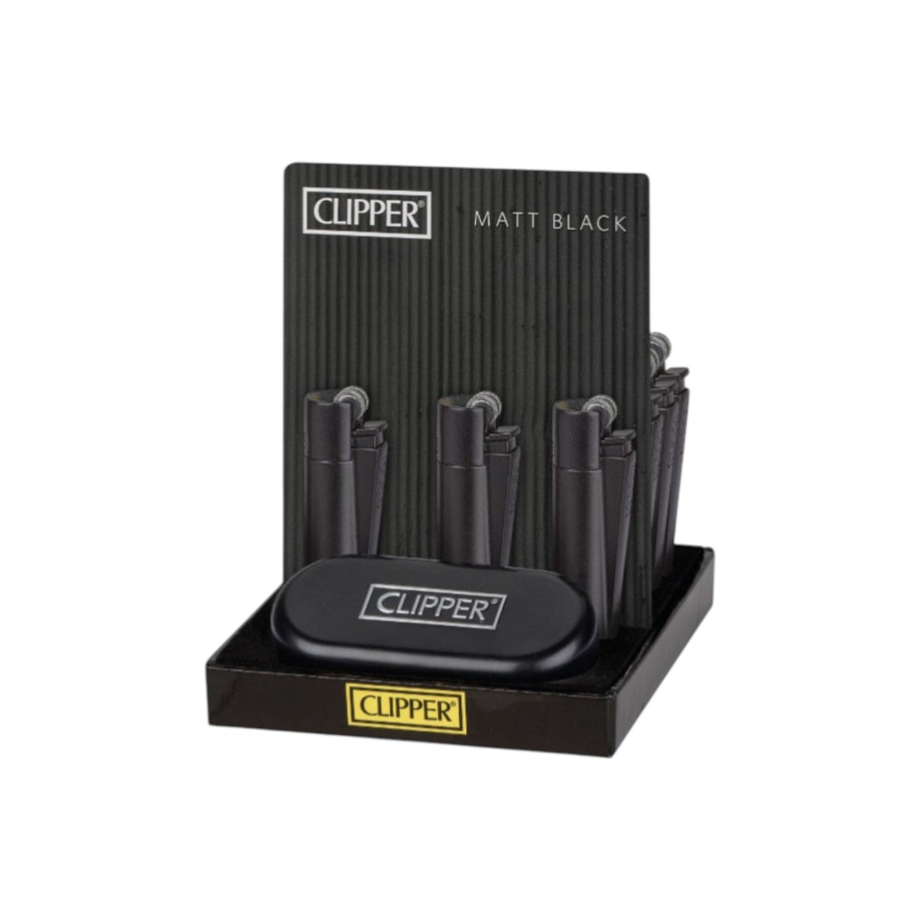 Clipper Metal Large Matt Black 12er Display