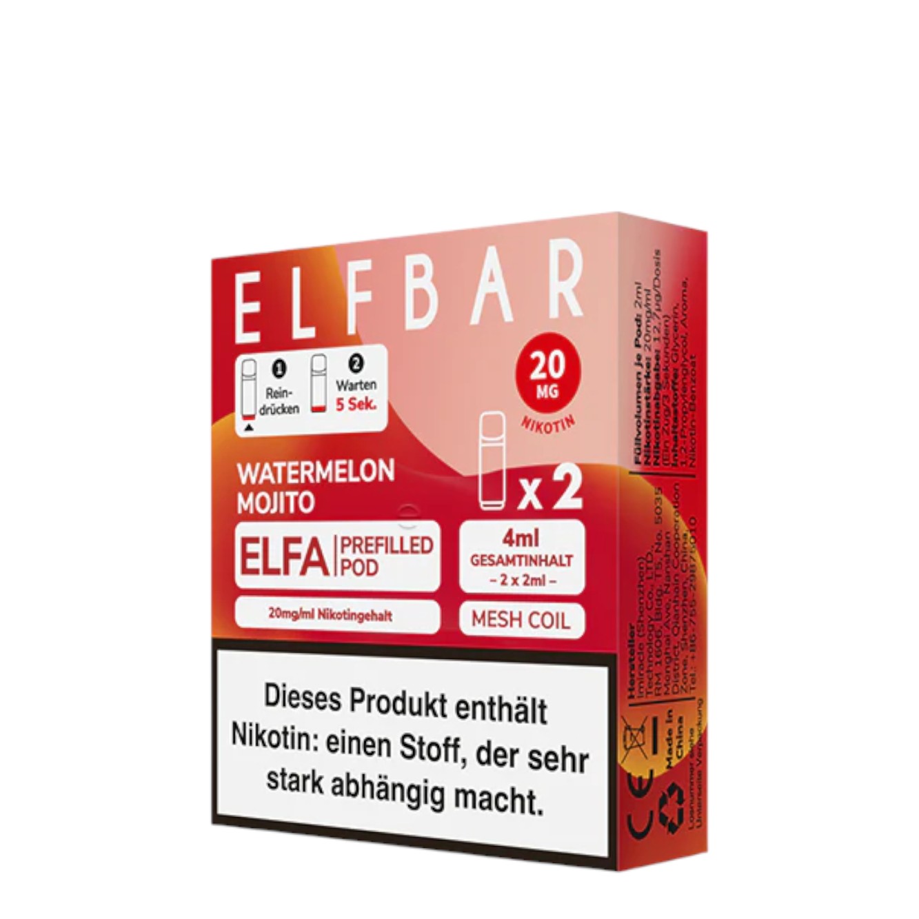 Elfbar Elfa Pod 20mg 10 Stück