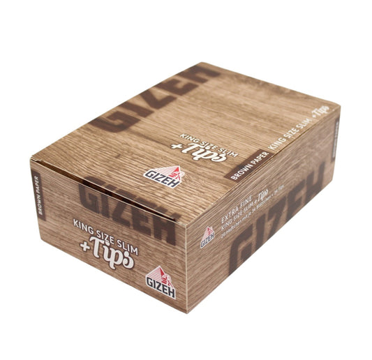Gizeh Brown King Size Slim + Tips