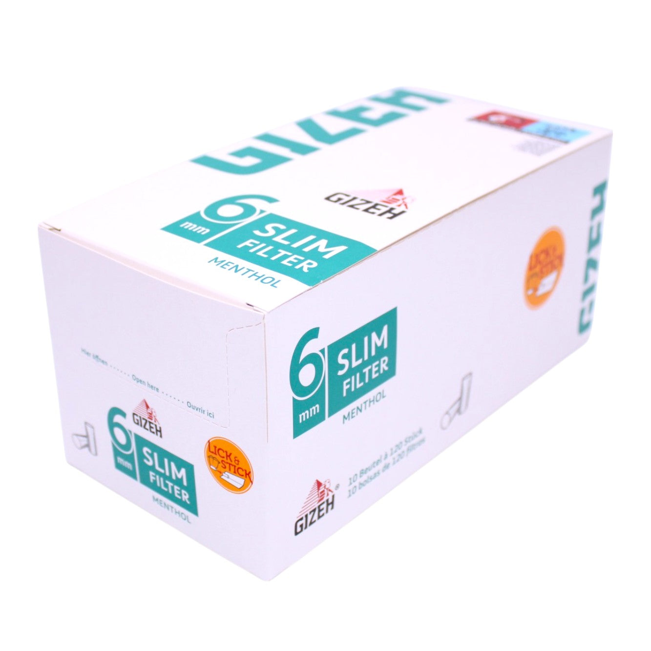 Gizeh Slim Filter Menthol 10x120