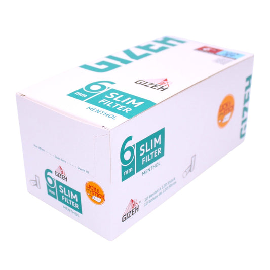 Gizeh Slim Filter Menthol 10x120