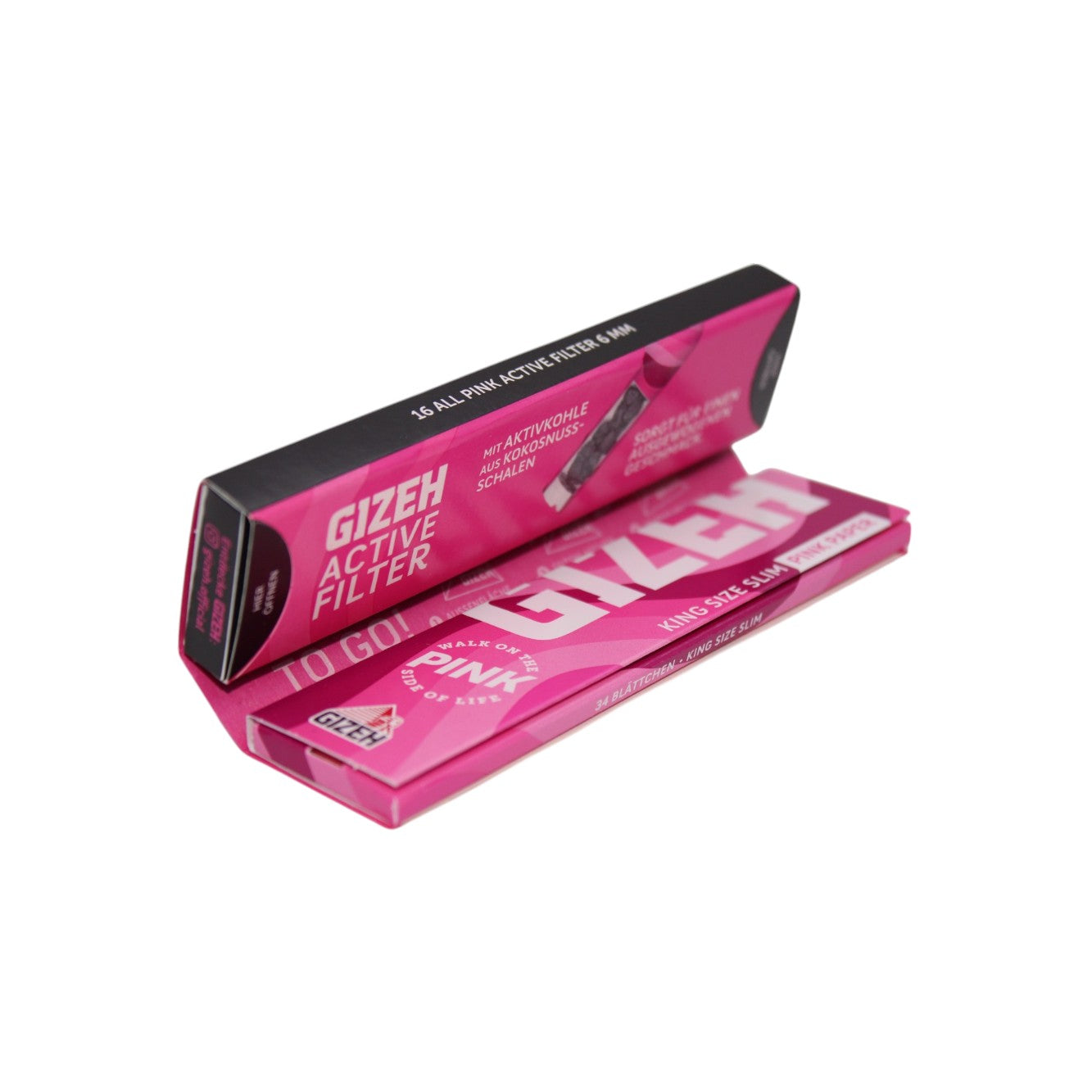Gizeh Pink King Size Slim + Active Filter