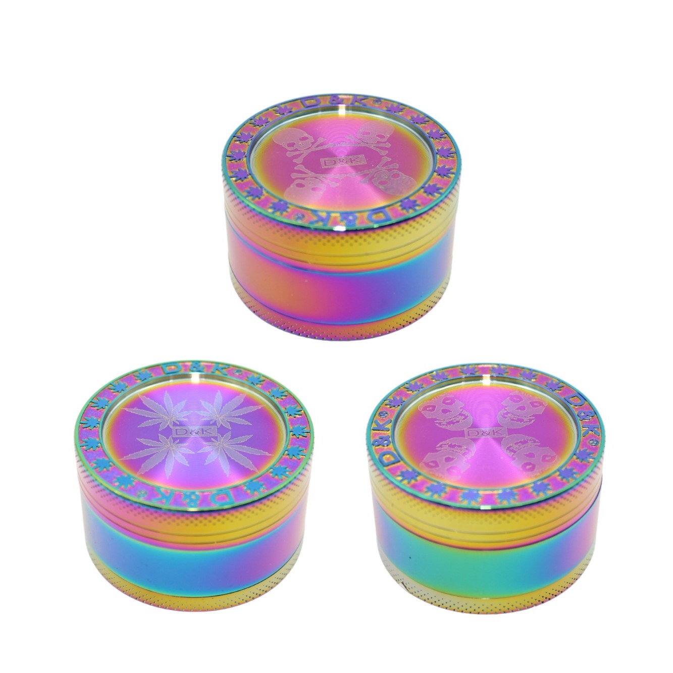 Grinder Hanf Rainbow 3tlg 12er Display