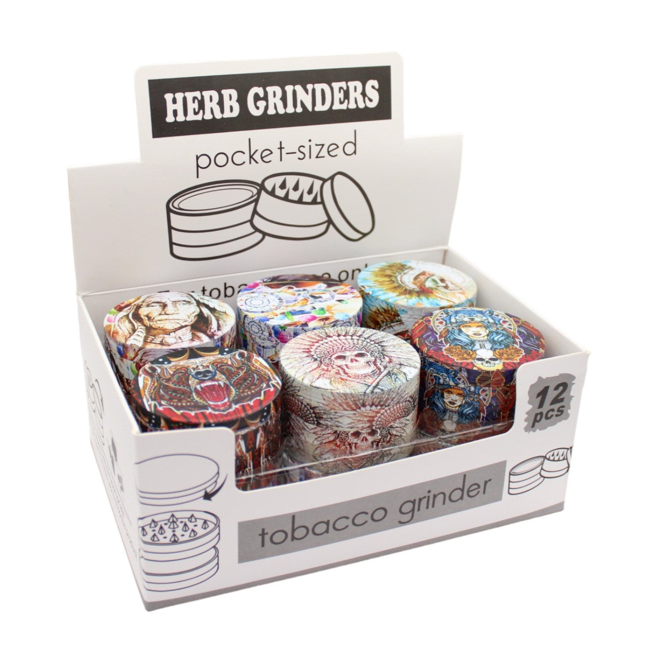 Grinder Indigen 4tlg 12er Display