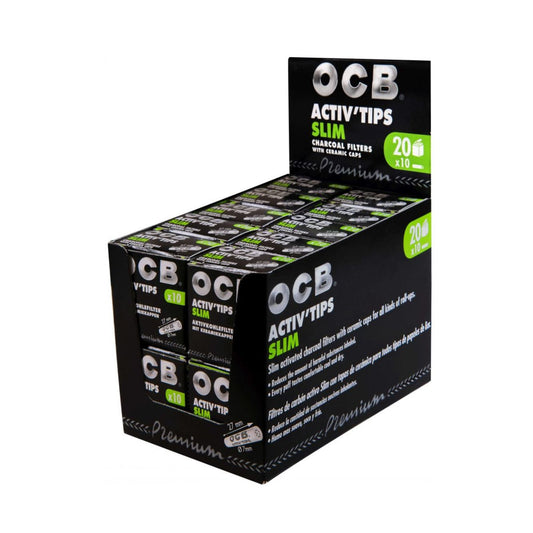 OCB Activ'Tips Slim Aktivkohlefilter 20x10