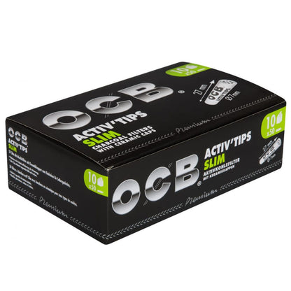 OCB Activ'Tips Slim Aktivkohlefilter 10x50