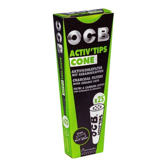 OCB Activ'Tips Cone Aktivkohlefilter 6mm/8mm 20x25