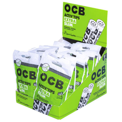 OCB Activ'Tips Extra Slim Aktivkohlefilter 6mm 20x50