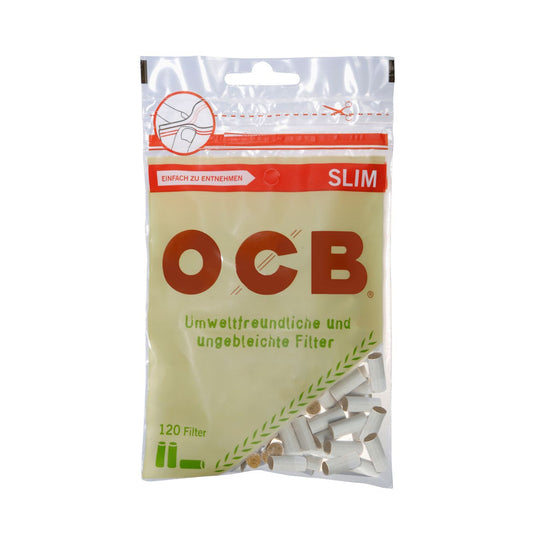 OCB Organic Unbleached Slimfilter 6mm 10x120